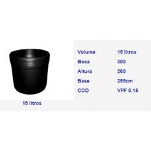 VASO RDK PLAST FLEX 15 L PRETO - 511722