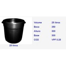 VASO RDK PLAST FLEX 25 L PRETO - 511725