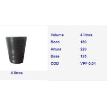 VASO RDK PLAST FLEX 4 L CITRUS PRETO - 511728