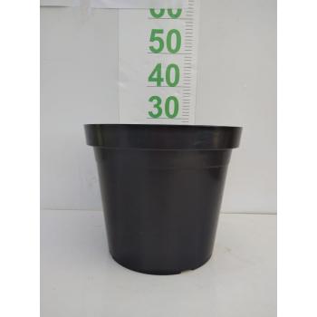 VASO PLAST PRETO 10 30AX35BX25,50BASE (RD) - 537121