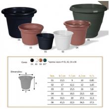 VASO PLAST TROP PRETO 4 23,5AX31BX19,50BASE (RD) - 598762